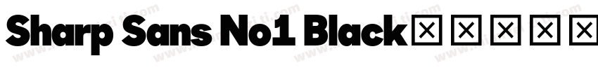 Sharp Sans No1 Black字体转换